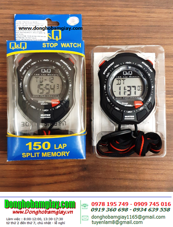 MF01J001Y _Đồng hồ bấm giây stopwatch 150 Laps Q&Q MF01J001Y chính hãng Q&Q Division Japan, Bảo hành 1 năm